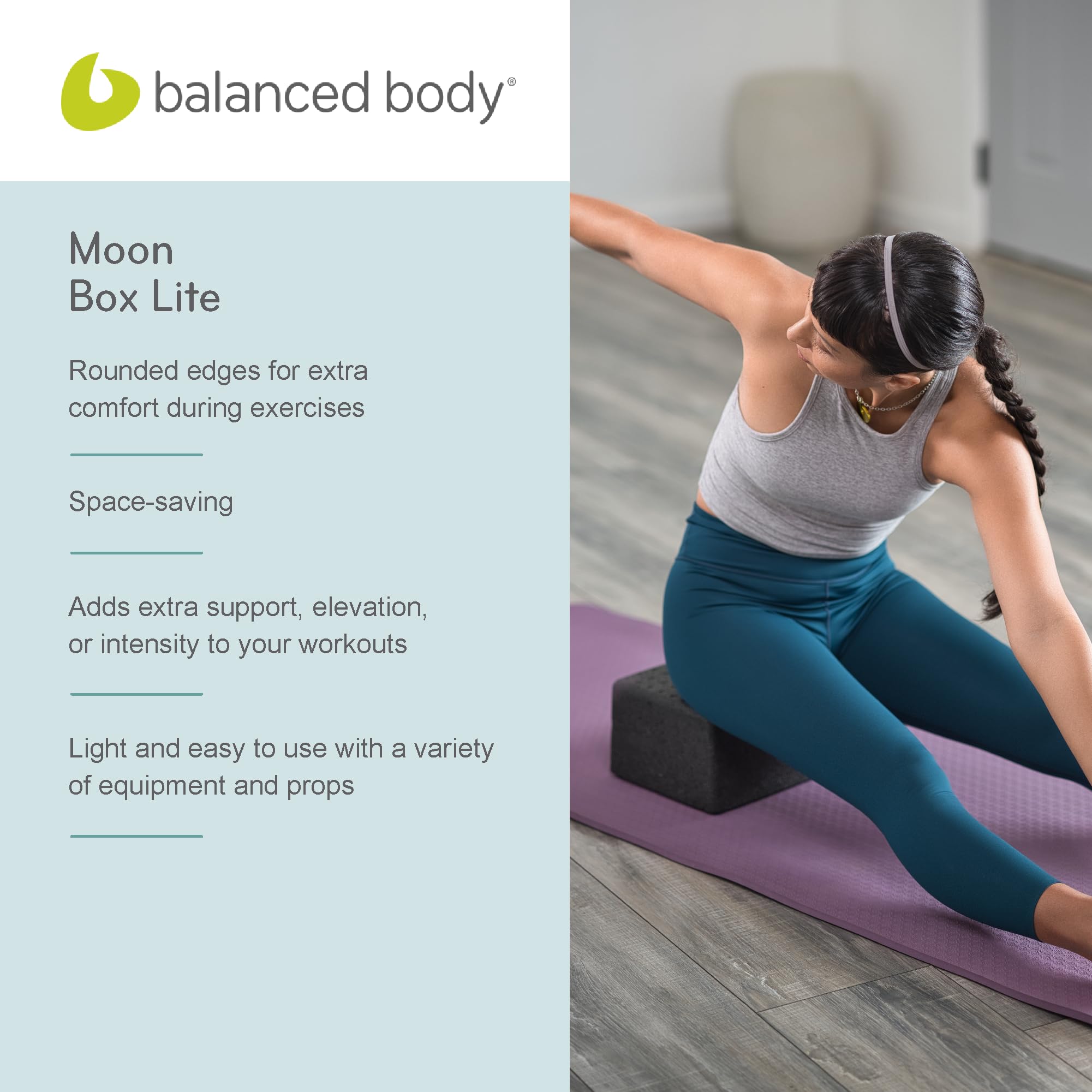 Balanced Body Moon Box Lite lightweight for easy storage and studio transport