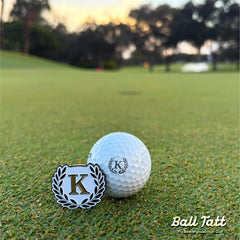 Ball Tatt monogram K imprint displayed clearly for quick identification
