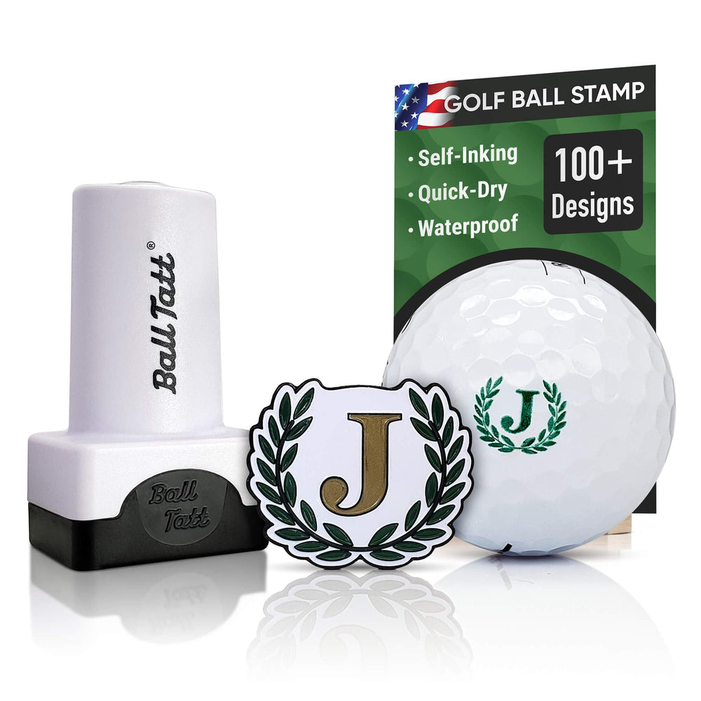 Ball Tatt front view showing green stamper and ease of use benefit