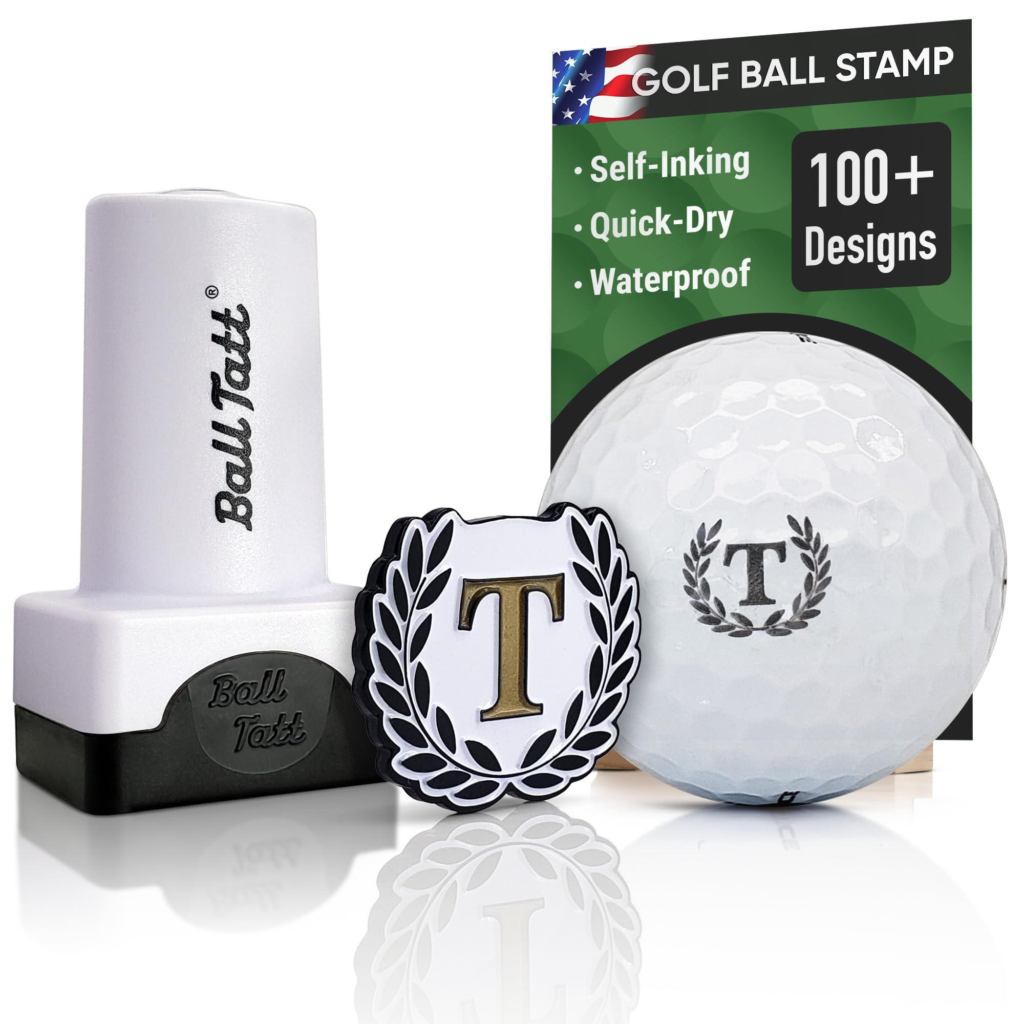 Ball Tatt front view showing compact stamp and packaging benefit portability
