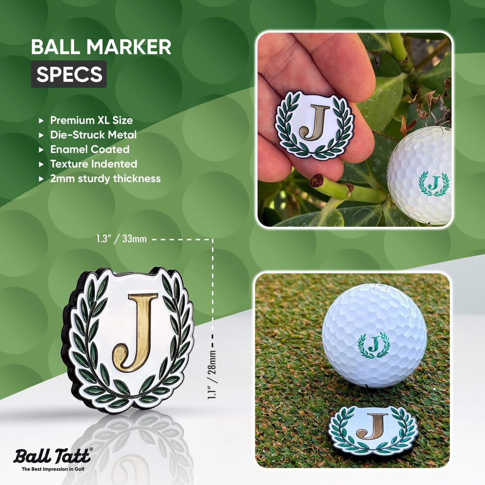 Hand using Ball Tatt to stamp a golf ball demonstrating fast marking benefit