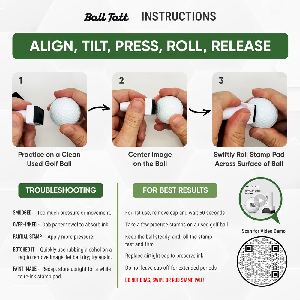 Handheld Ball Tatt showing ergonomic grip for quick single-handed stamping
