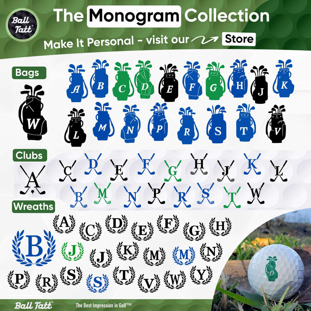 Ball Tatt tucked in golf bag pocket offering convenient accessibility