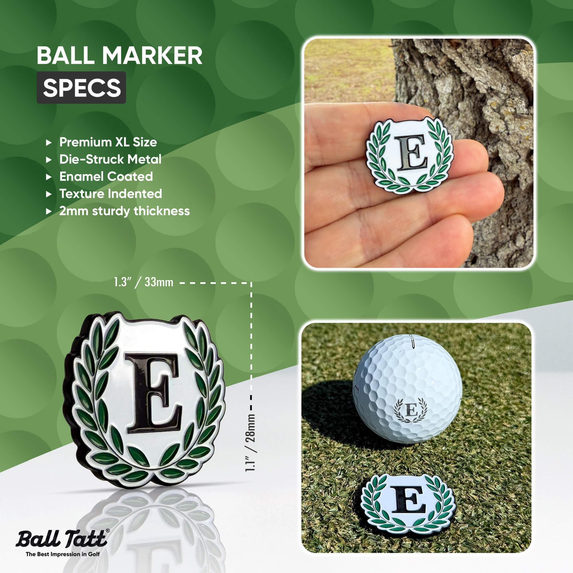 Ball Tatt stamping action on a tee demonstrating fast, smudge-free result