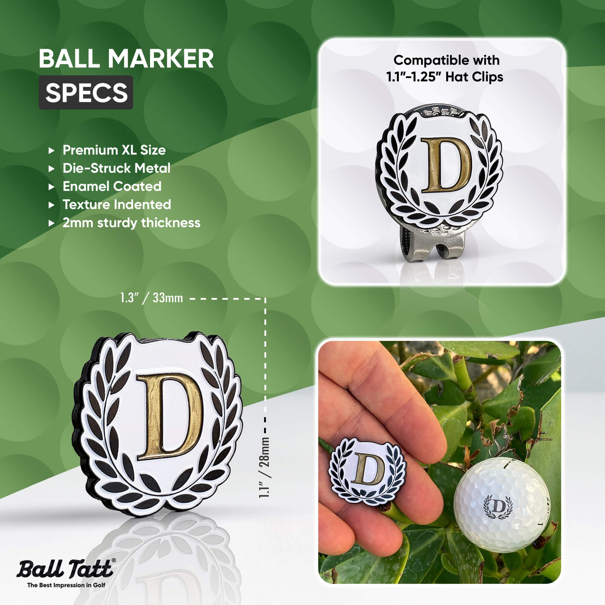 Ball Tatt in gift packaging ready to present as practical golf gift