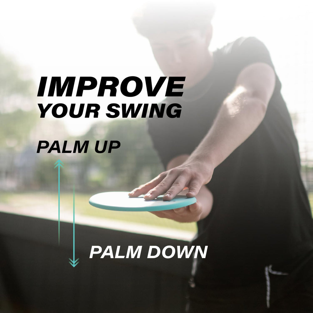 Bandit Sports player using disk to practice swing path and timing
