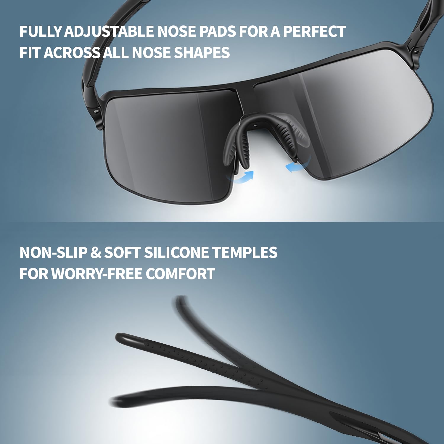 BangLong in-use on cyclist demonstrating secure fit and clear vision while riding