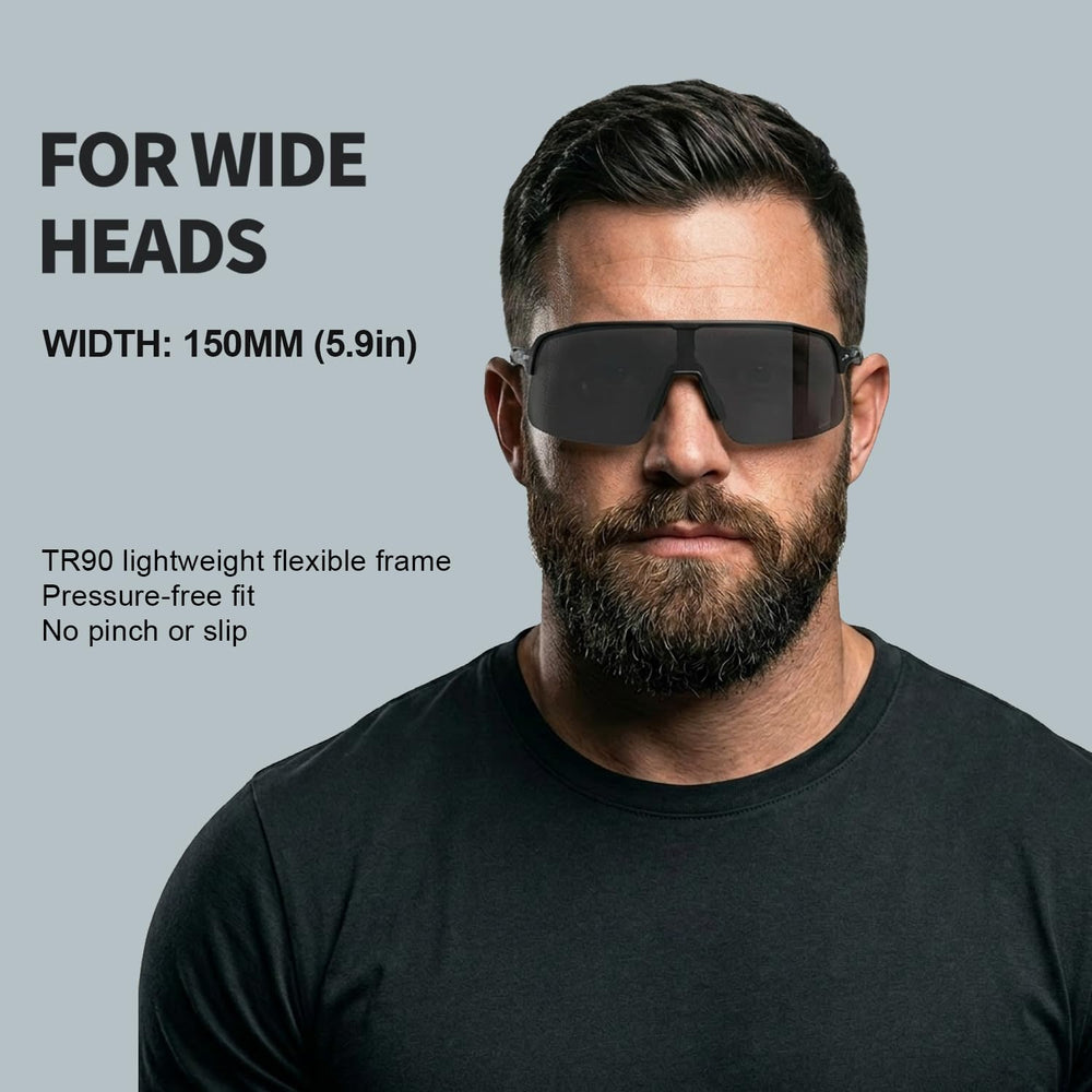 BangLong side profile highlighting curved XL 150mm frame for expanded vision