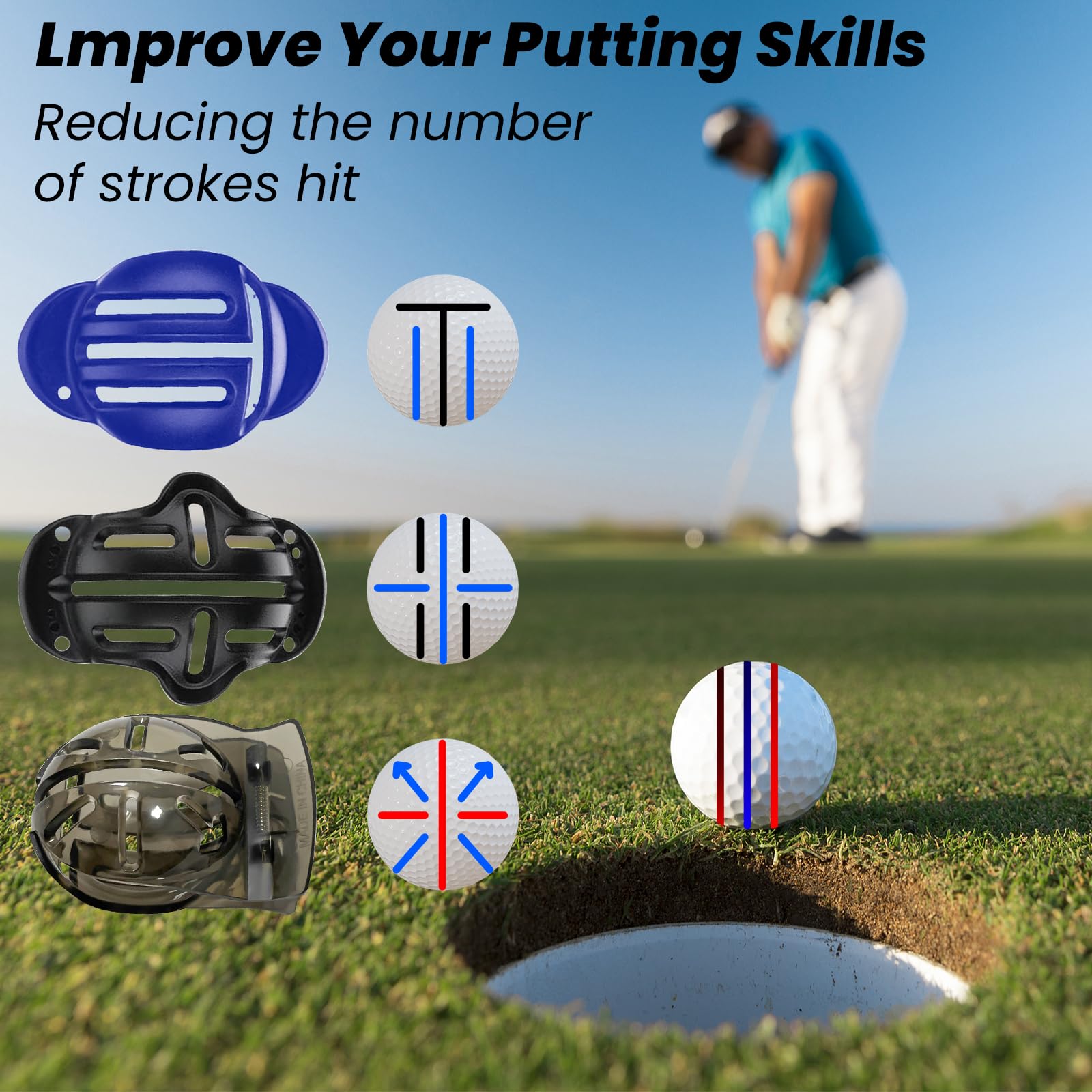 BAPOTH divot tool with magnetic marker close-up showing precise green repair benefit