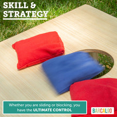 Barcaloo bags in use at a backyard tailgate illustrating weather-ready fun