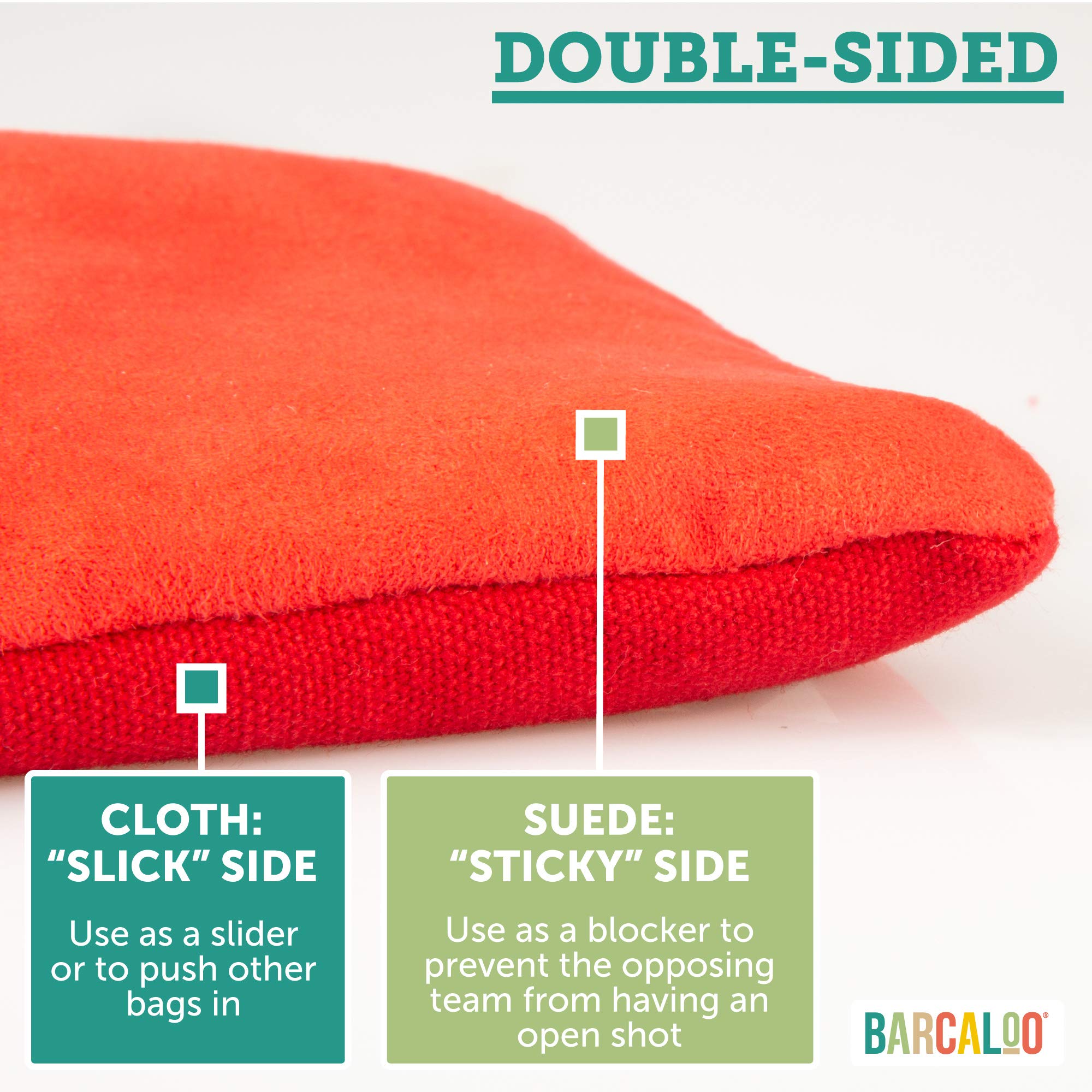 Barcaloo duck canvas detail showing slippery surface for smooth slides