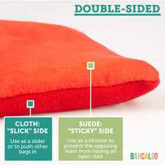 Barcaloo duck canvas detail showing slippery surface for smooth slides
