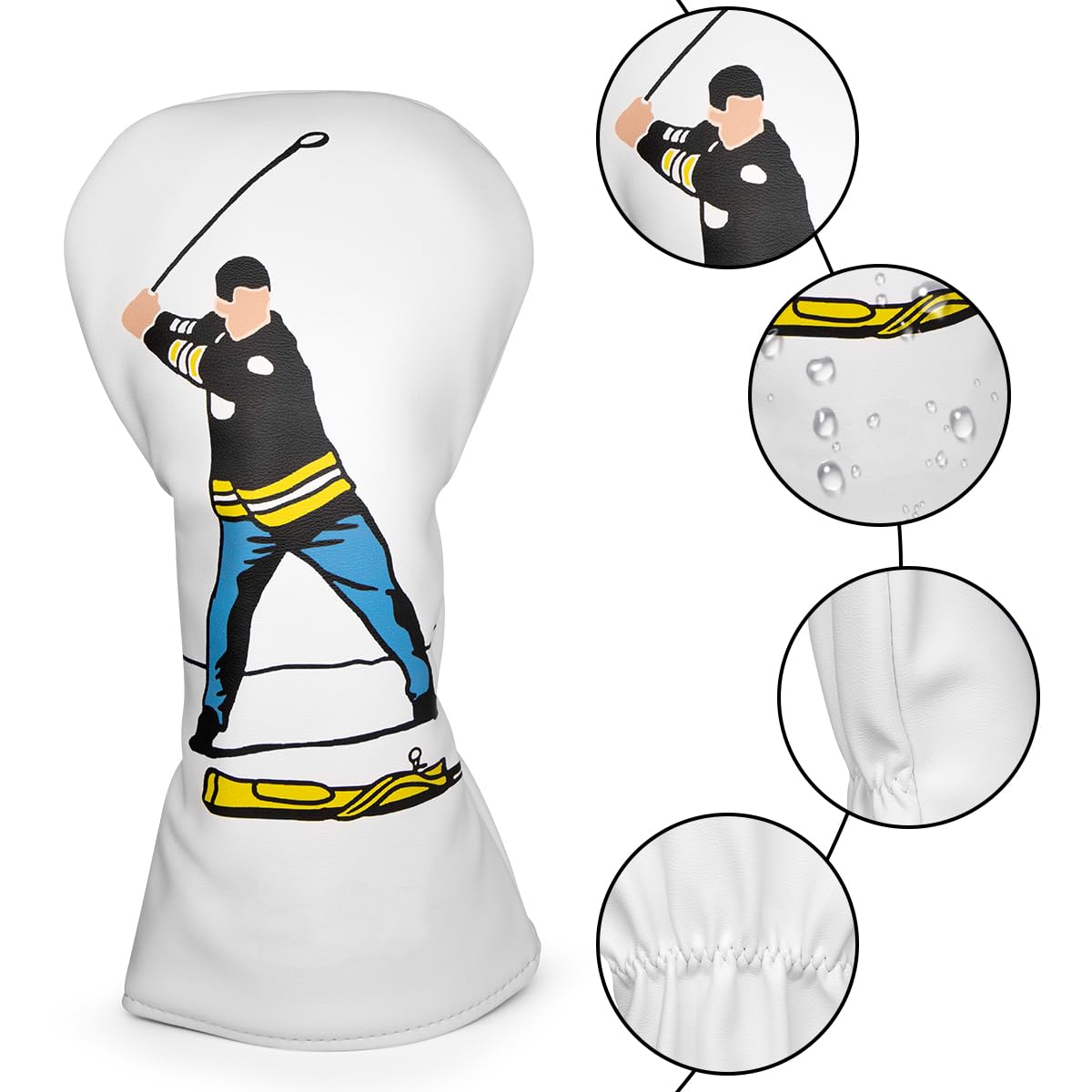 barudan golf elastic closure fit holding cover securely on the shaft