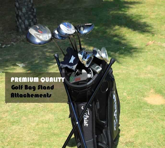 barudan golf stand deployed on course for hands-free access