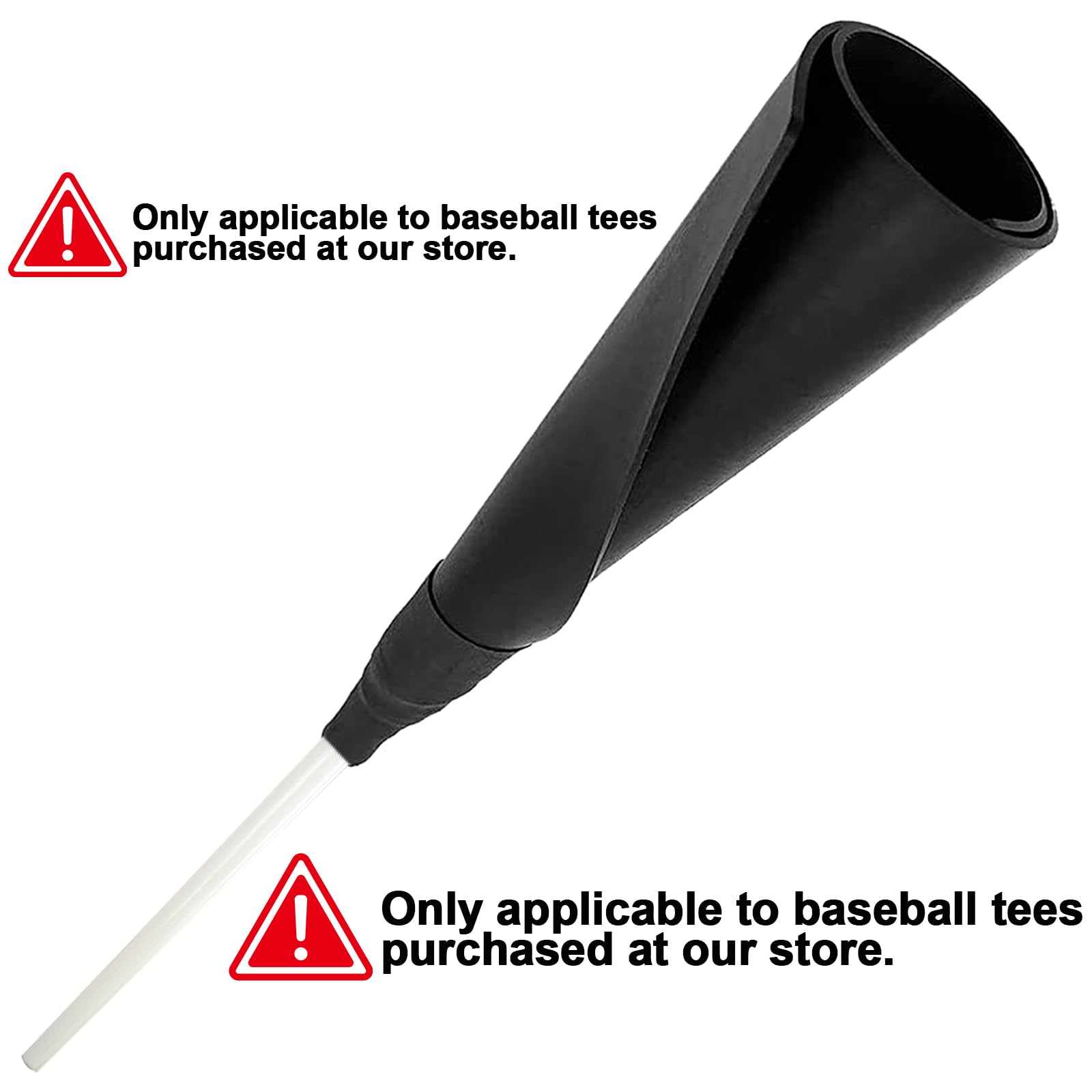 BaseGoal with ball seated on top showing stable ball rest during swings