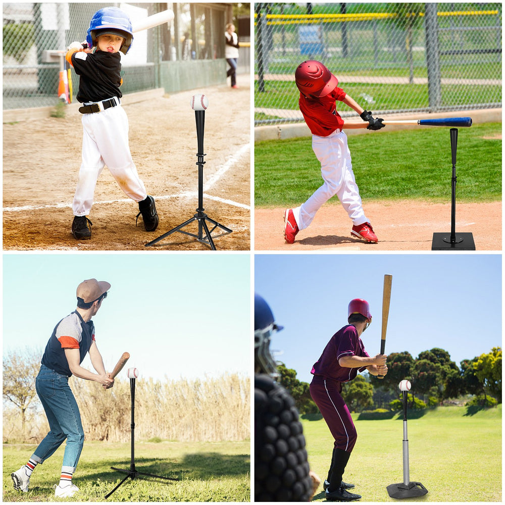 BaseGoal holding baseball in cup showing secure cradle during practice
