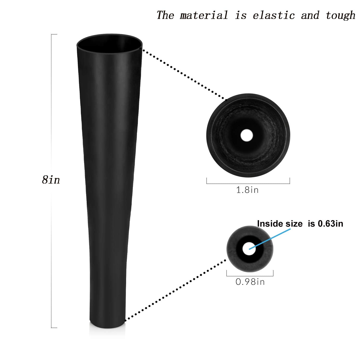 BaseGoal installed on batting tee showing universal 5/8" fit benefit