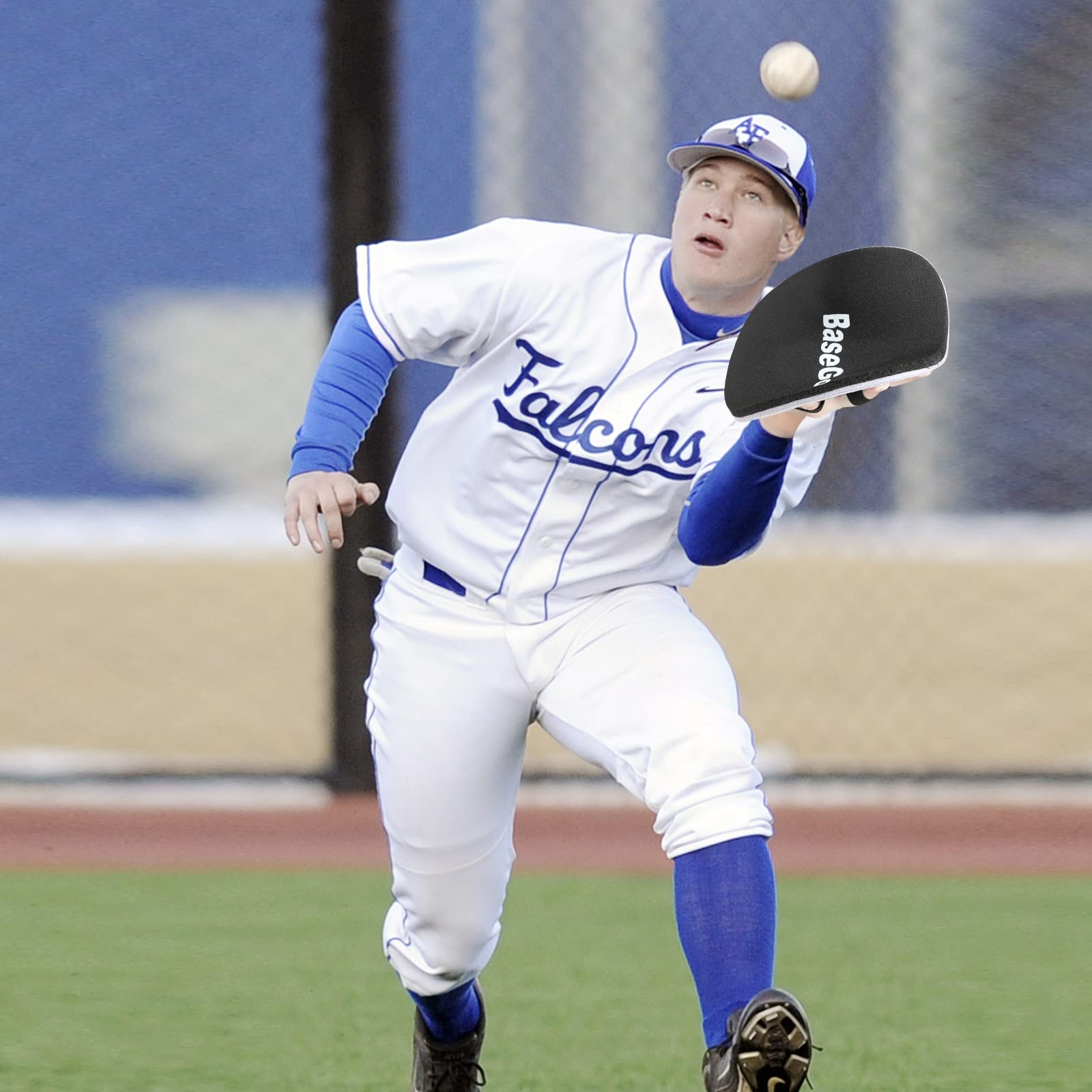 BaseGoal trainers beside a baseball to show compact size and portability