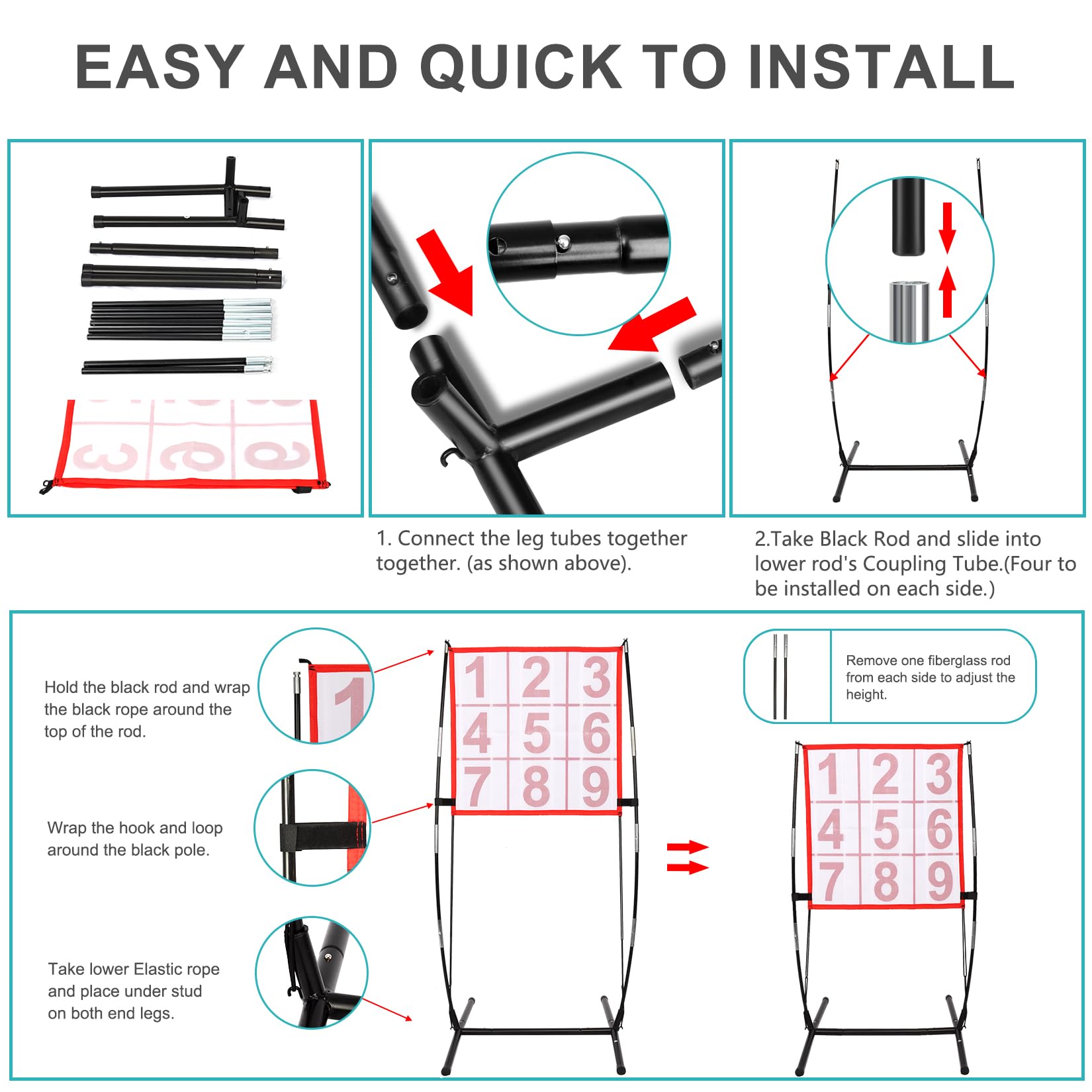 BaseGoal board next to a chair for scale, compact storage and transport benefit