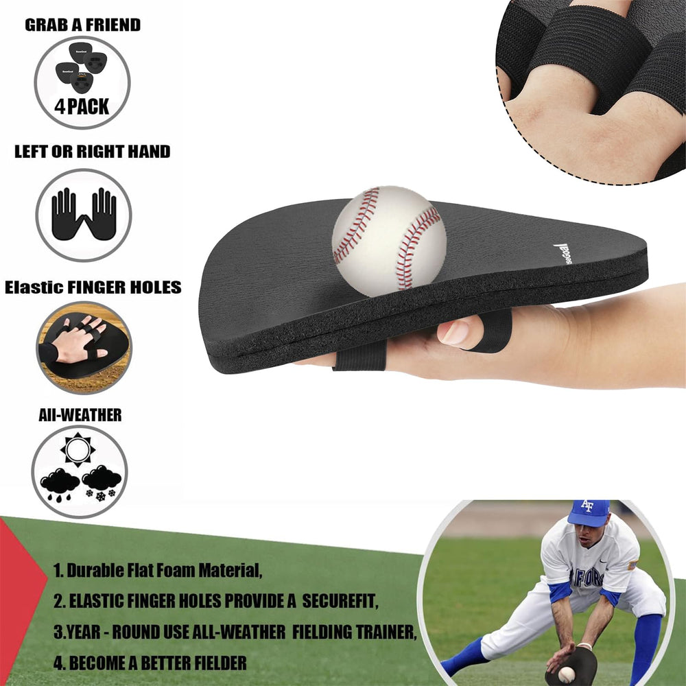 BaseGoal close-up of elastic finger material highlighting secure fit benefit