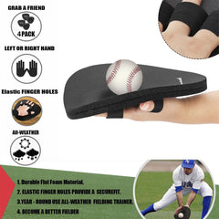 BaseGoal close-up of elastic finger material highlighting secure fit benefit