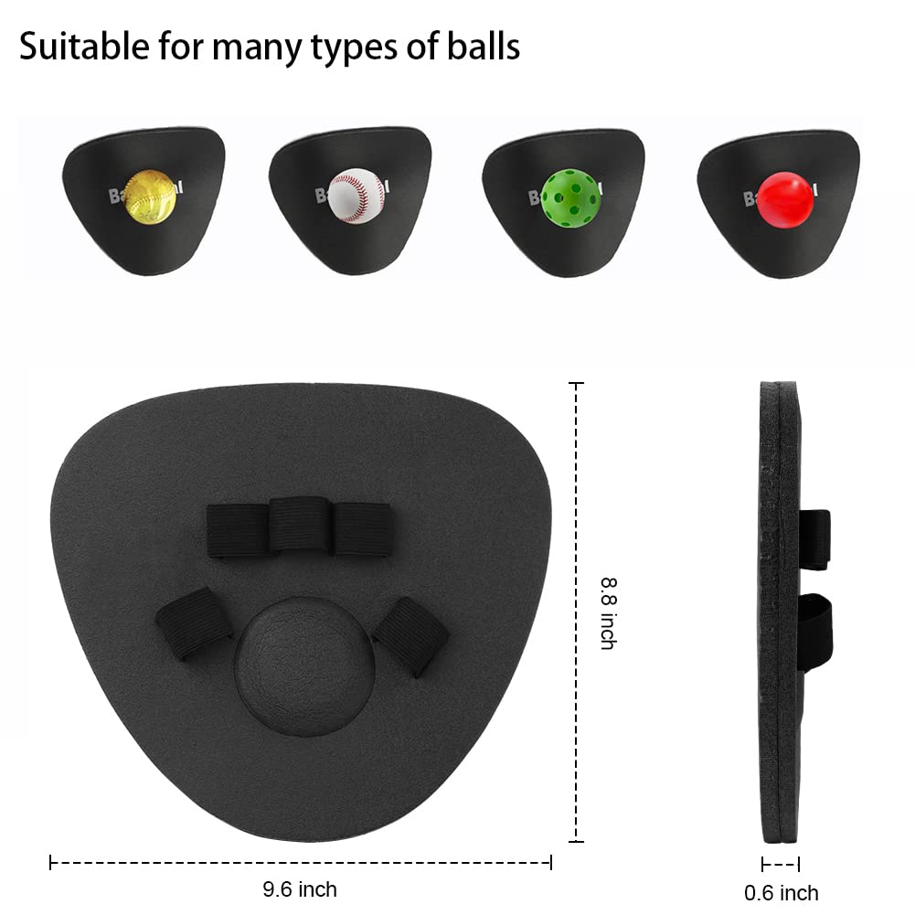 BaseGoal beside a baseball for scale showing compact size and portability benefit