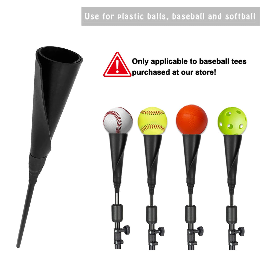 BaseGoal ball resting in topper illustrates secure cradle for accurate placement