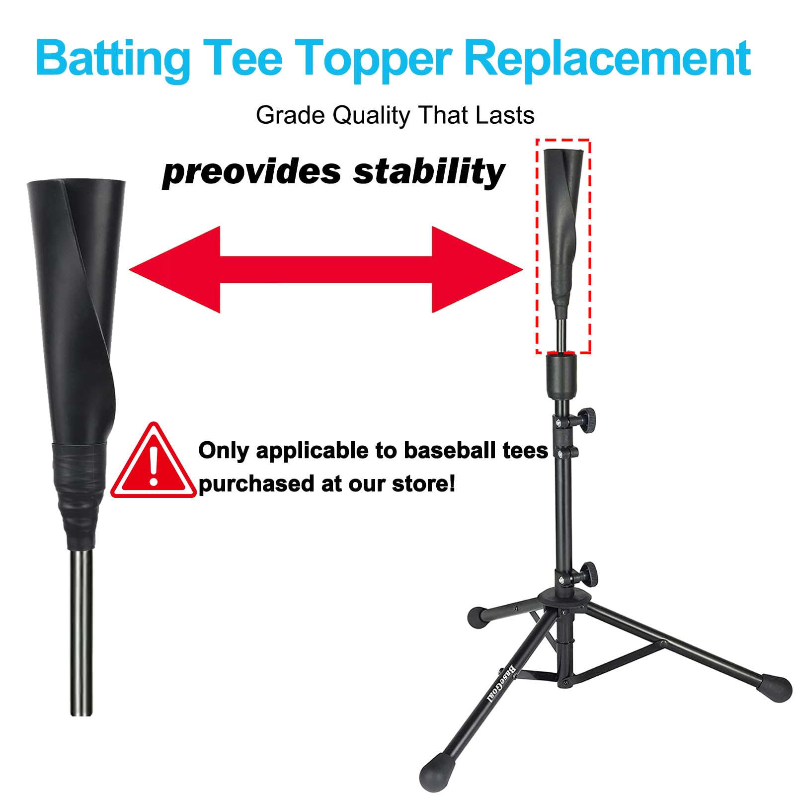 BaseGoal side profile highlighting flexible shape for consistent ball positioning