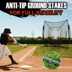 BaseGoal weighted base and steel stakes for outdoor stability and secure anchoring