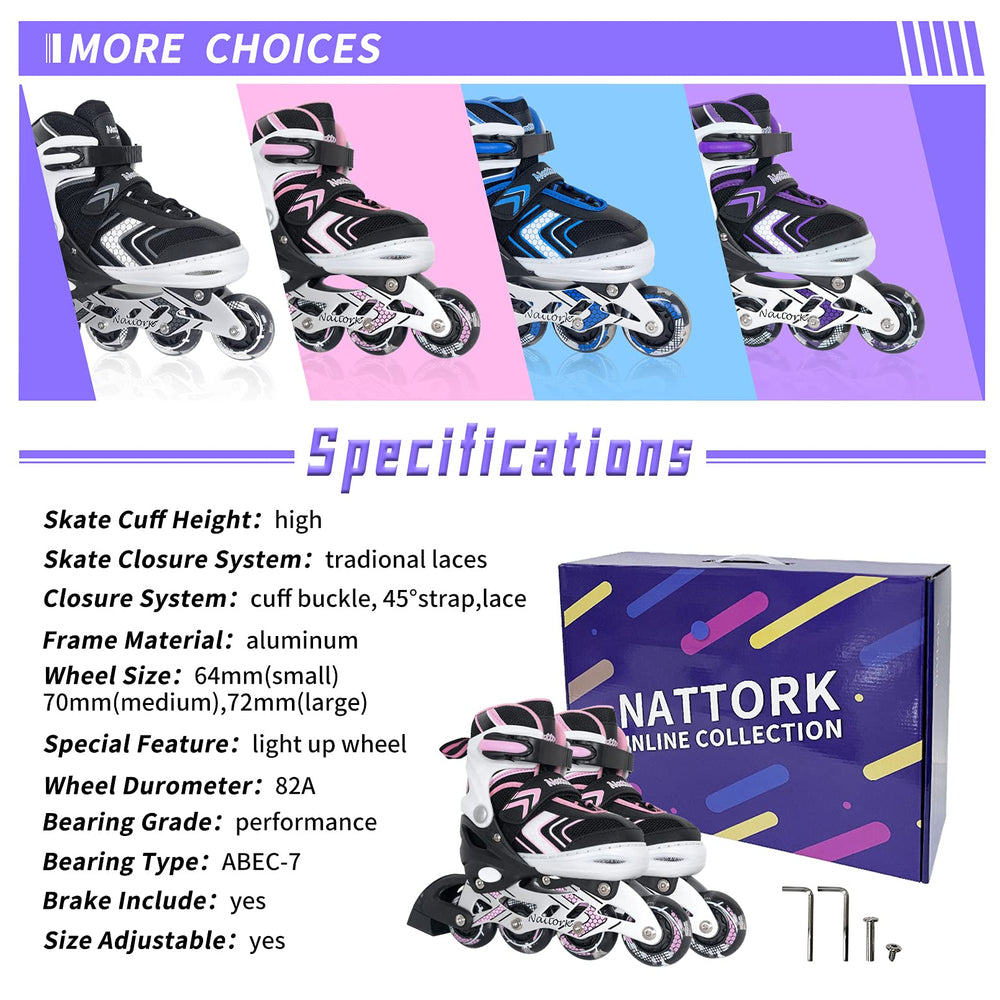 BASYNOL Nattork packaging display with skates and accessories ready to gift