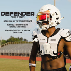 Battle Defender side profile highlighting streamlined fit and coverage