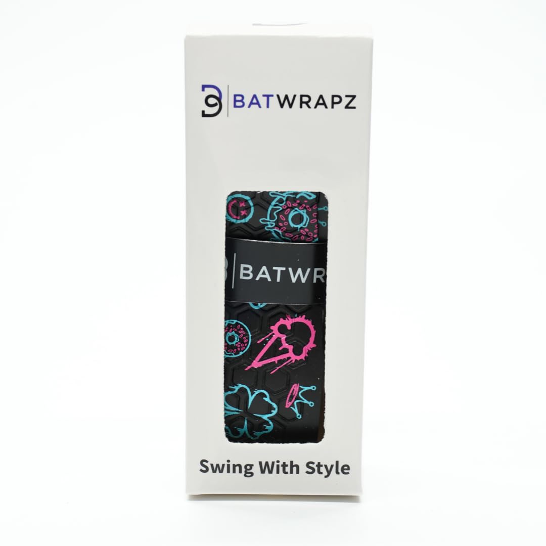 BatWrapz Graffiti close-up of textured surface for improved grip