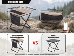 Bazhahei open extra-wide stool showing roomy 16-inch seat comfort