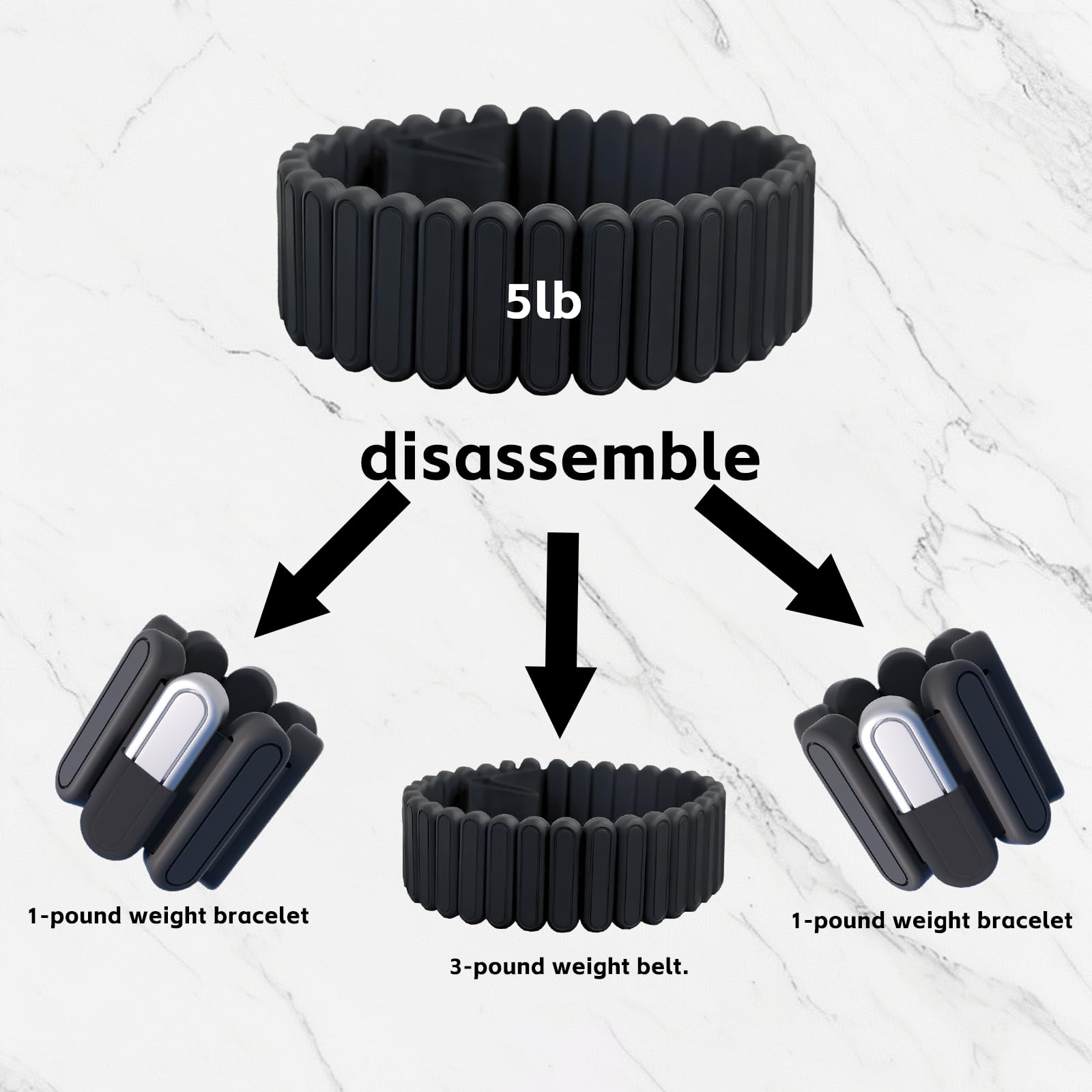 BBK wrist strap conversion in use for targeted arm resistance