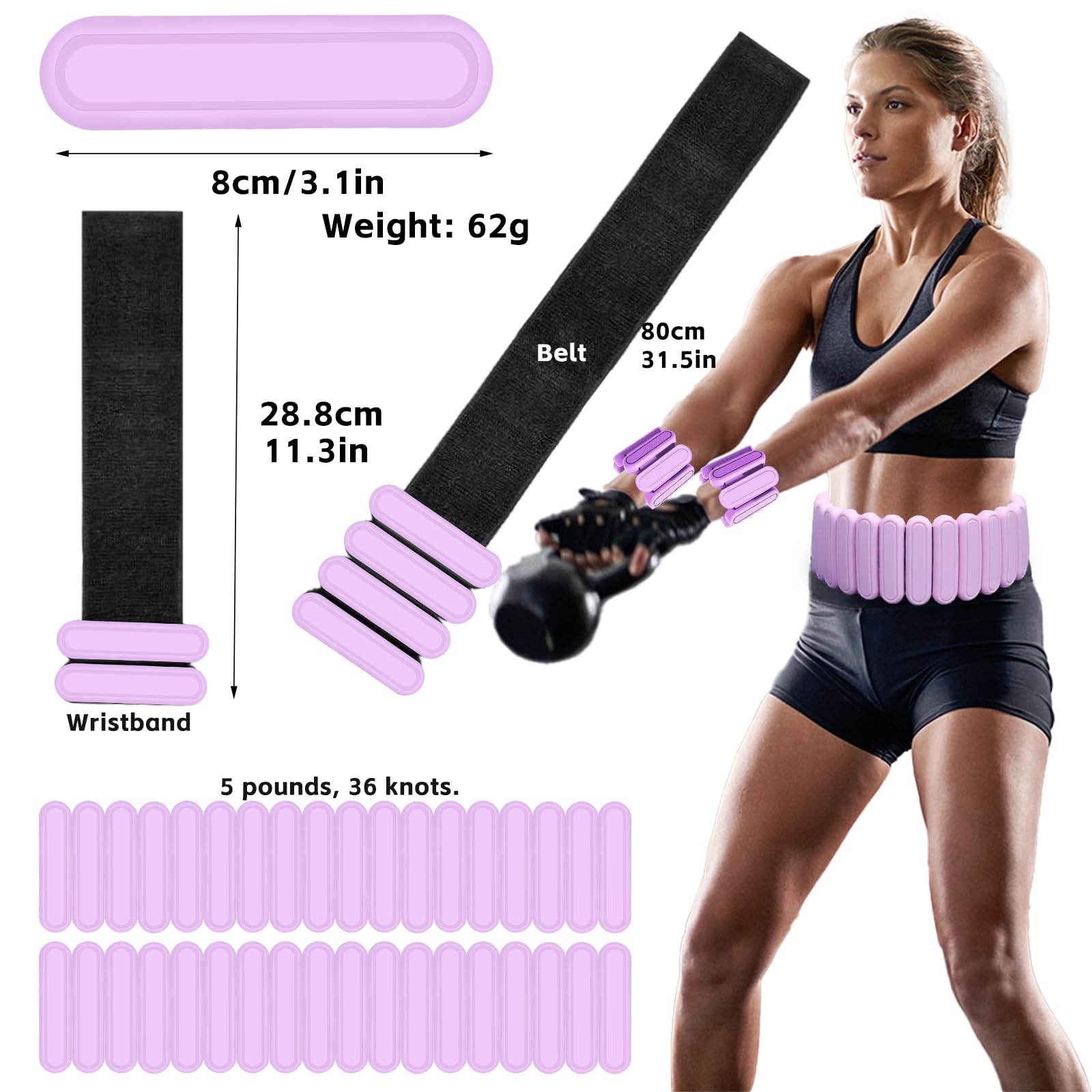 BBK close-up of removable weight pouch demonstrating quick customization