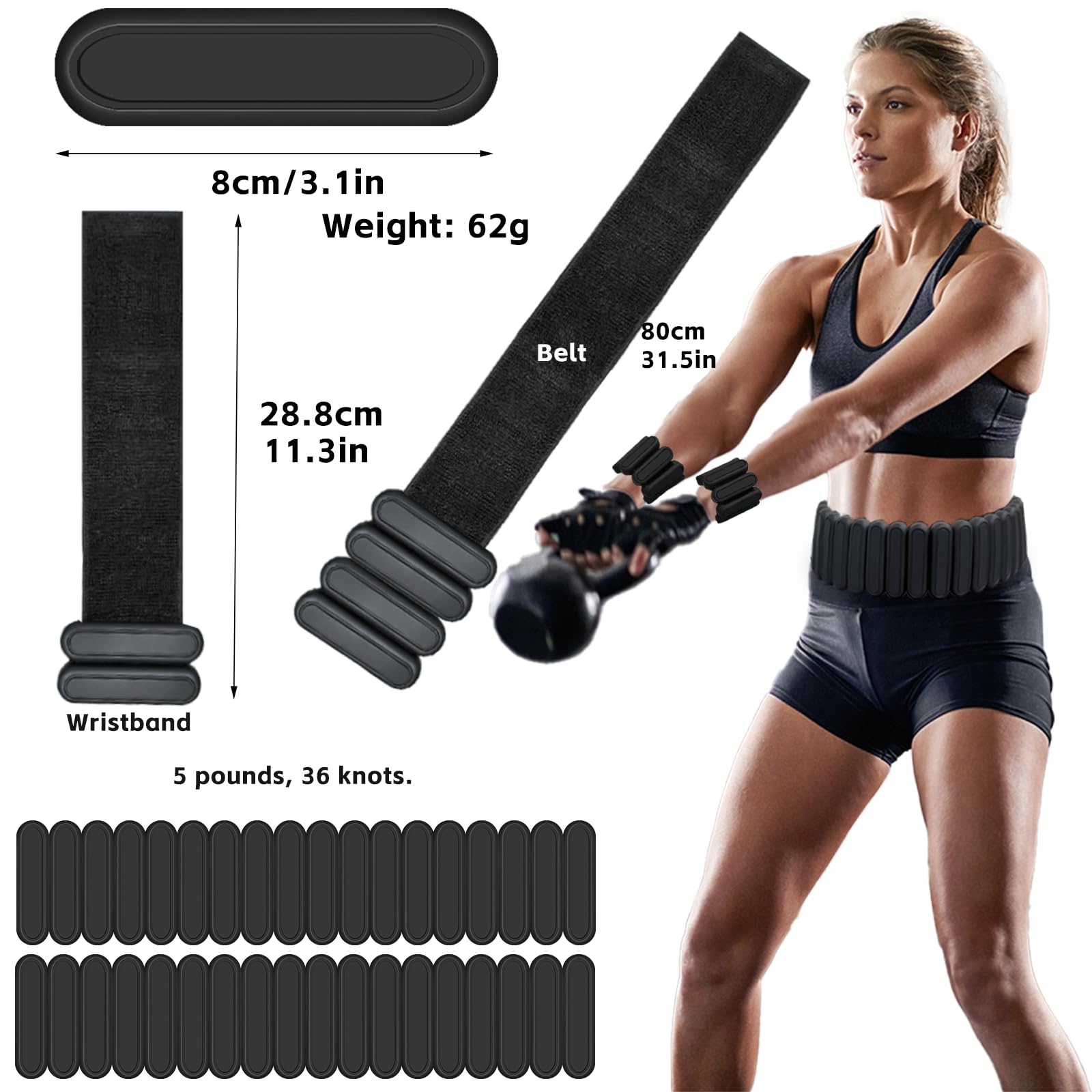 BBK removable weight pouches close-up demonstrating customization