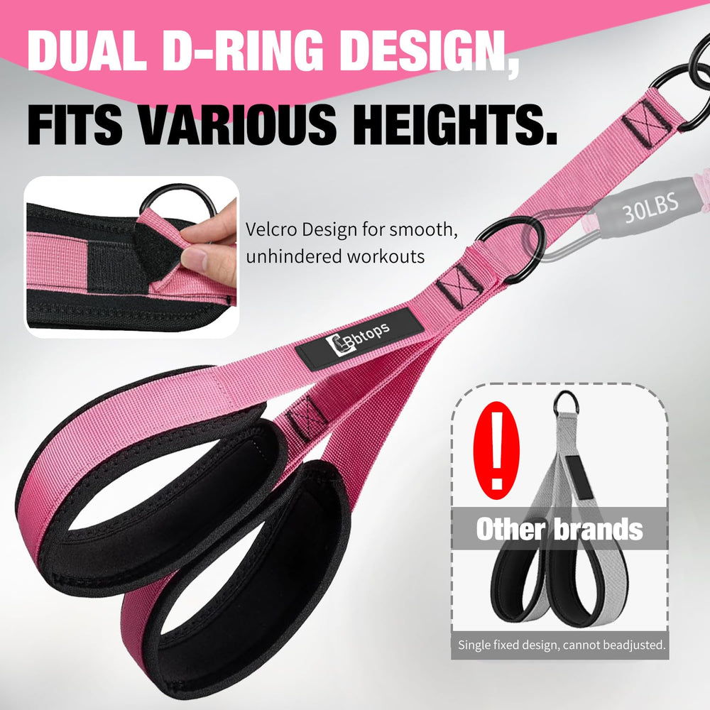 bbtops detachable latex tubes connected for adjustable resistance