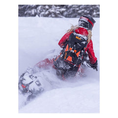 BCA MtnPro mounted on a sled tunnel with shovel access, fast retrieval benefit