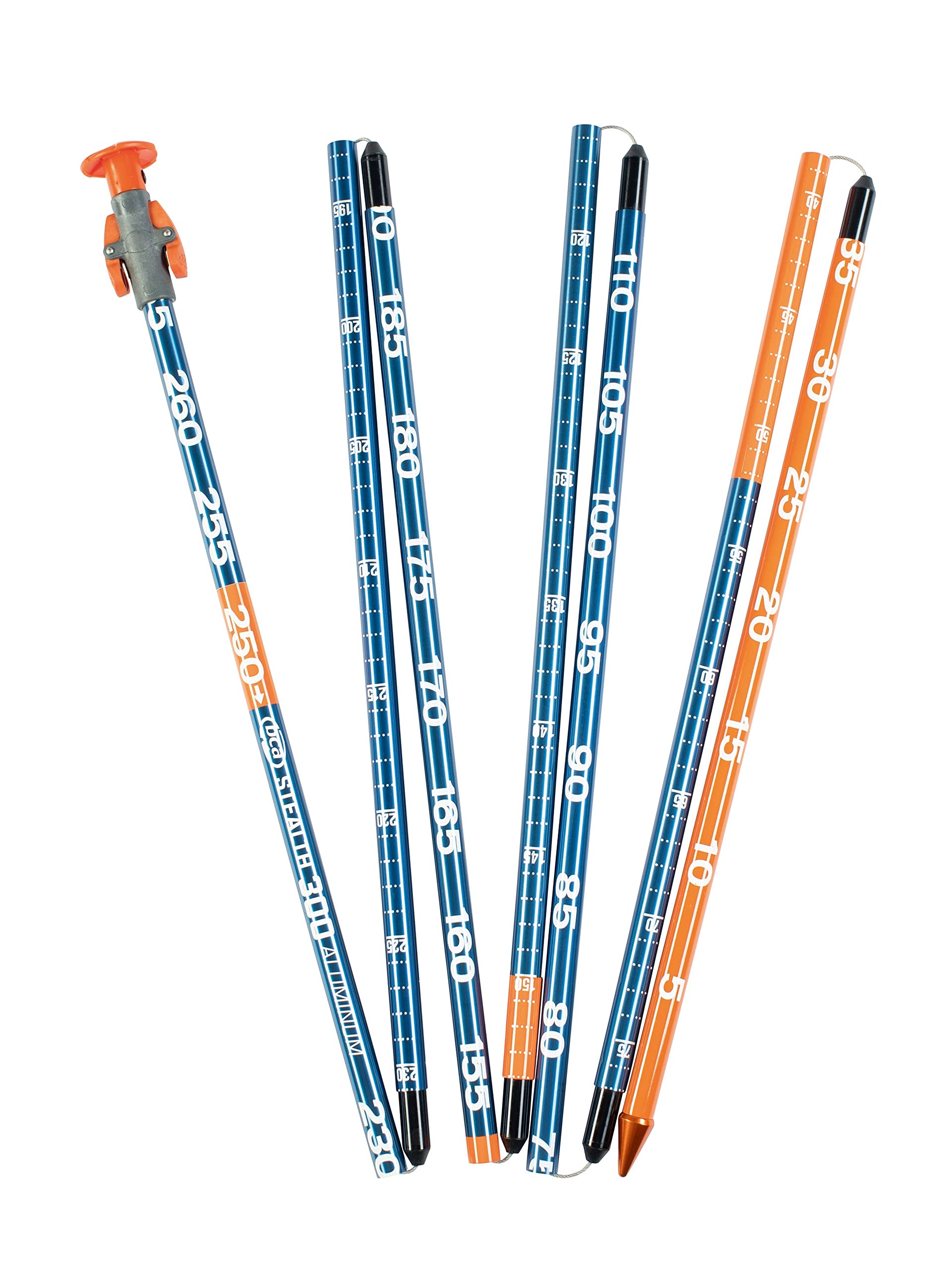 BCA probe depth markings close-up, precise-depth pinpointing benefit