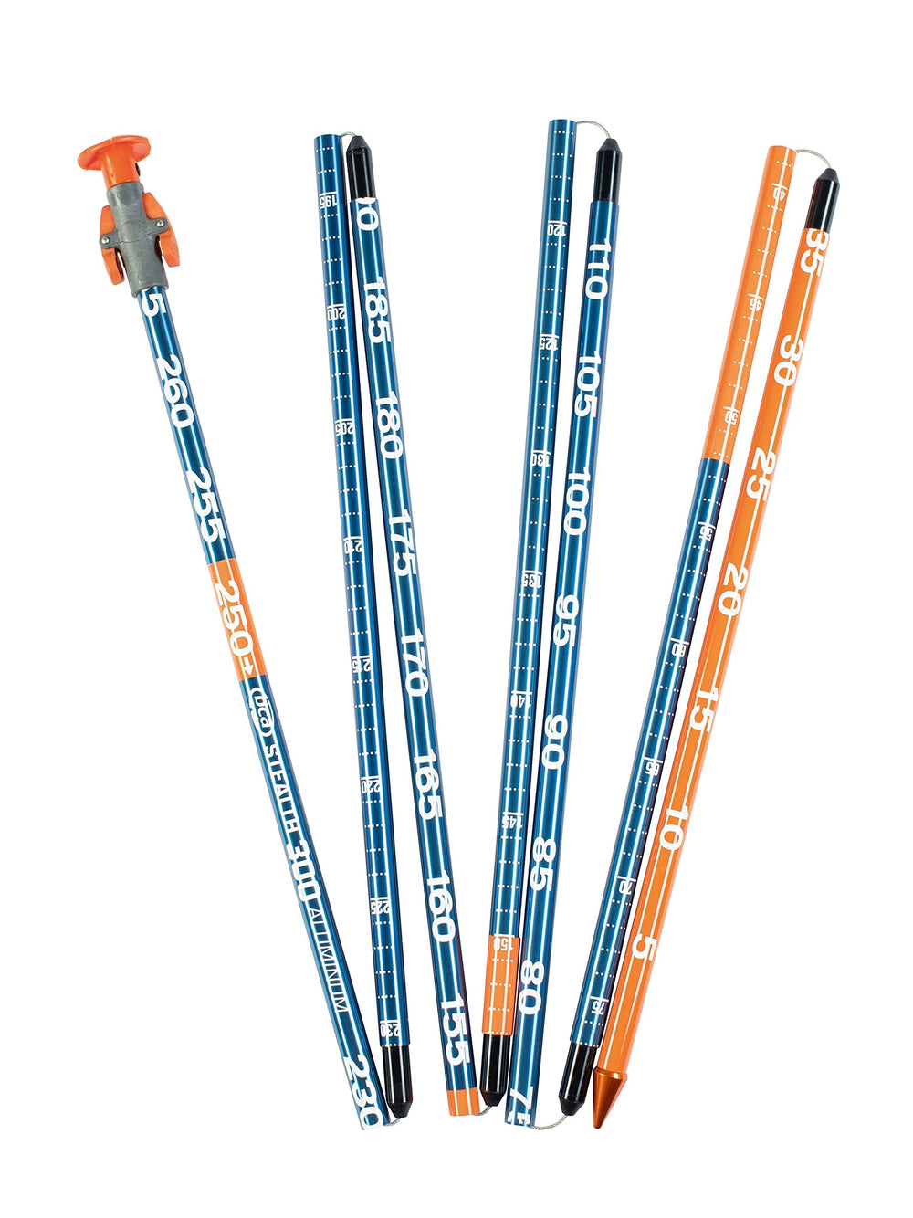 BCA probe depth markings close-up, precise-depth pinpointing benefit