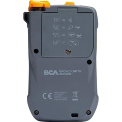 BCA Tracker S display closeup with large digits for clear distance guidance