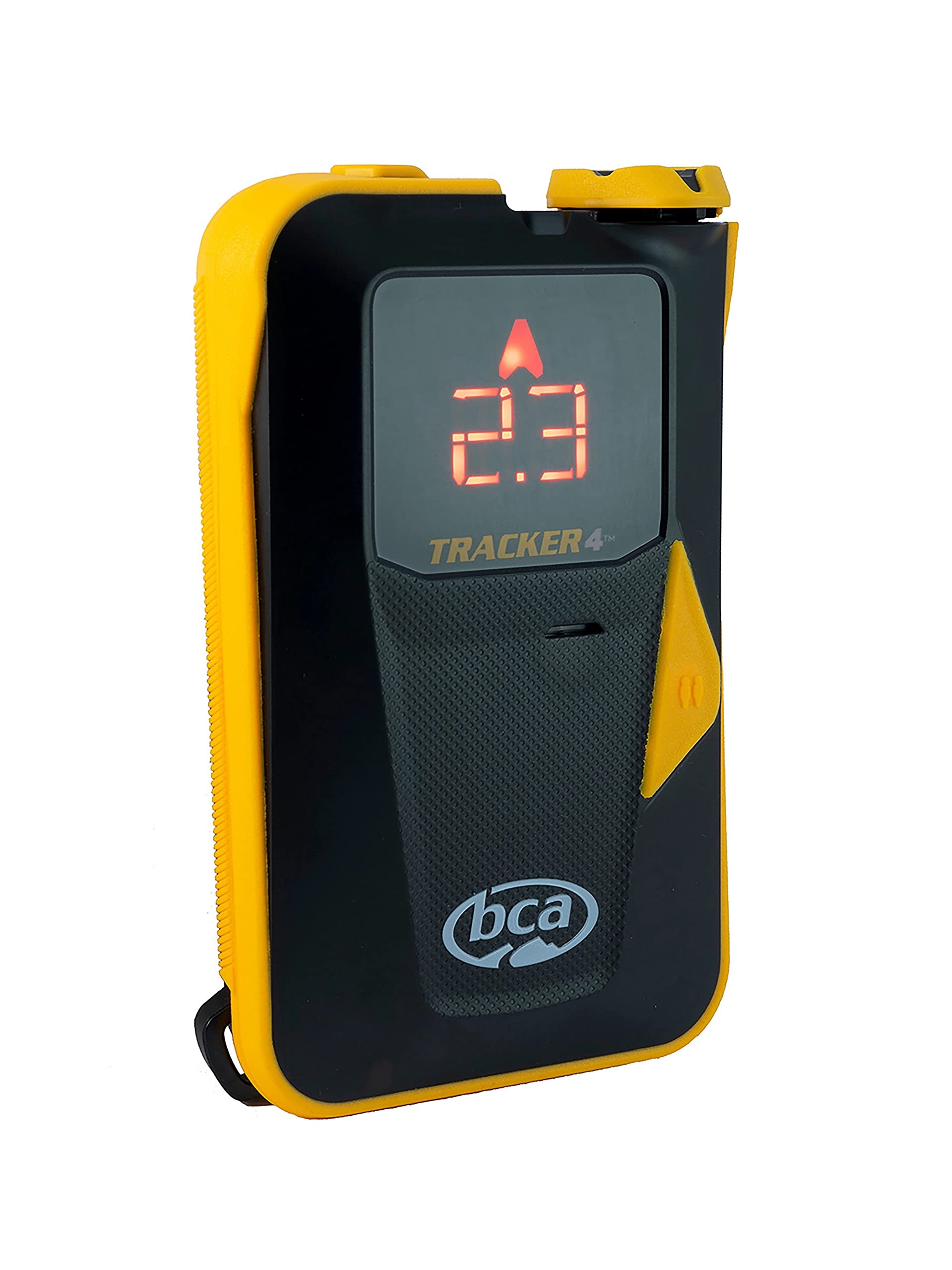 BCA Tracker4 close-up display and buttons, clear-search guidance benefit