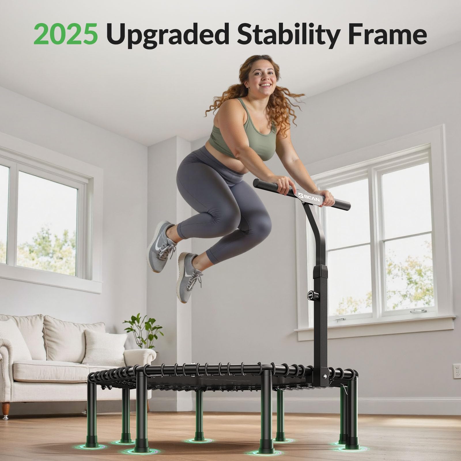 BCAN BT3 handlebar detail showing adjustable grip for secure balance and support