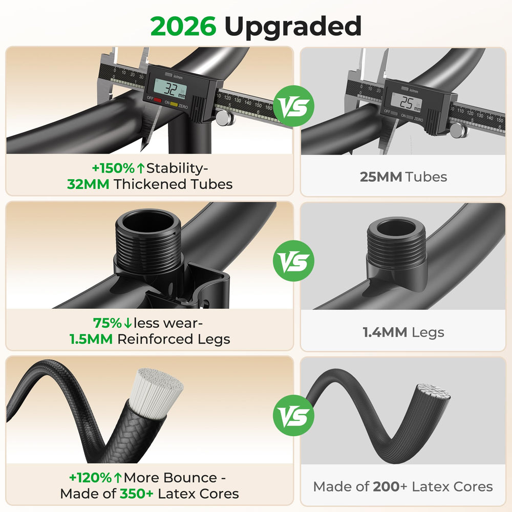 BCAN close-up of PP jumping mat stitched 16-strand nylon for durable comfort
