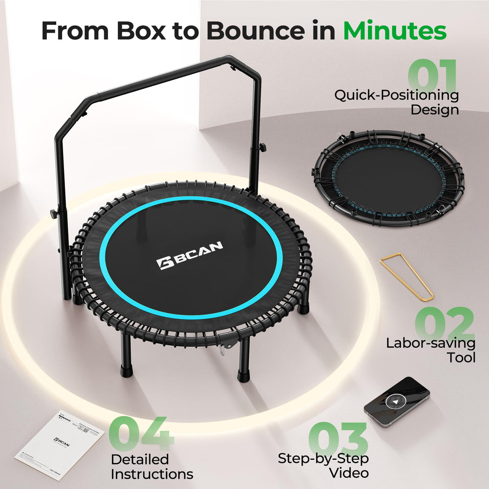 BCAN size comparison with basketball to show 40-inch rebounder scale and footprint