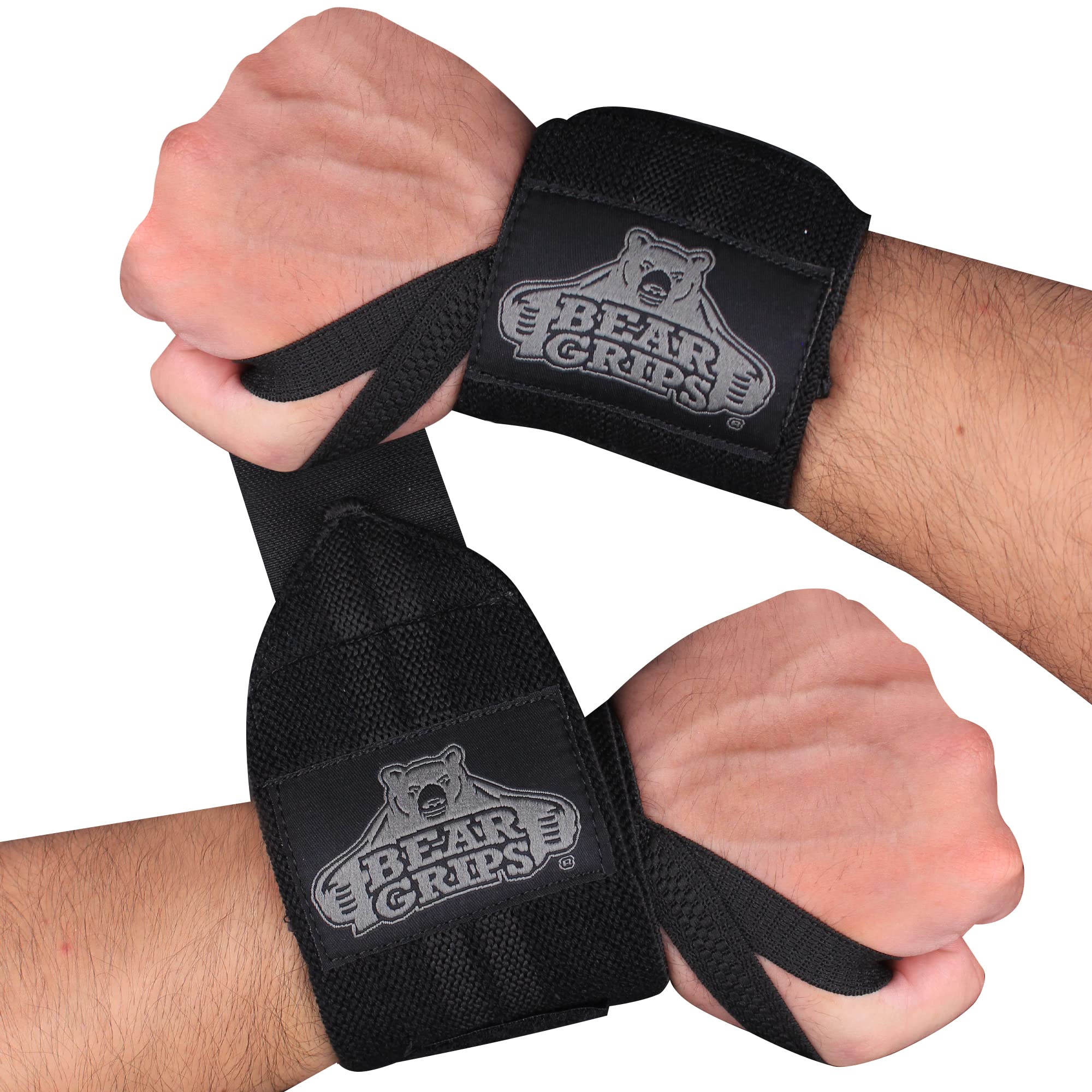 Bear Grips front packaging showing pair of wrist wraps and brand logo for reliable support
