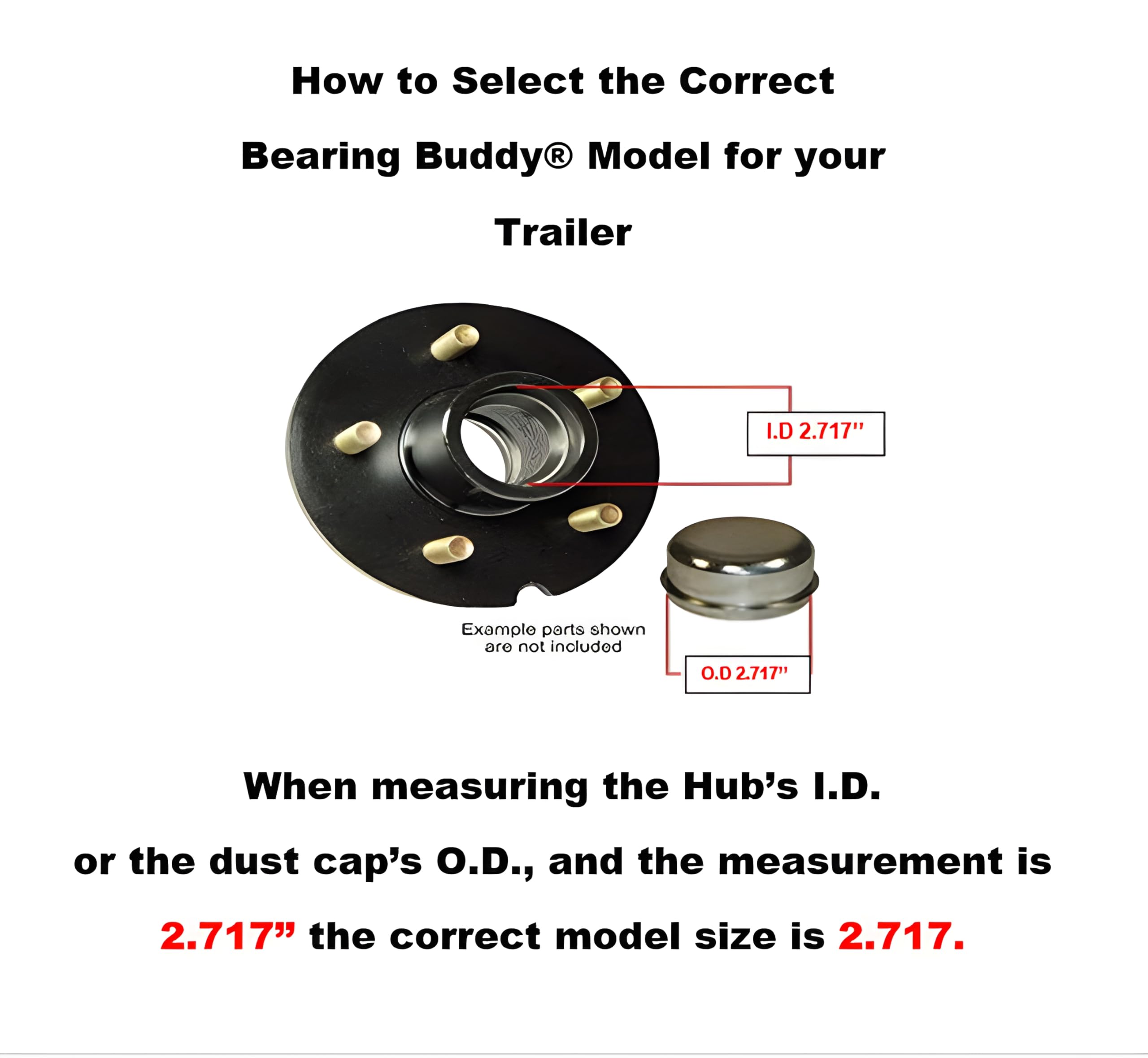 Bearing Buddy 2717 piston close-up showing pressure valve and clear mechanism protection