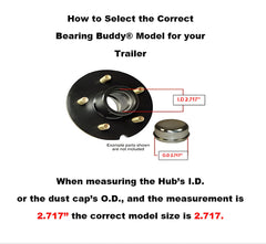 Bearing Buddy 2717 piston close-up showing pressure valve and clear mechanism protection