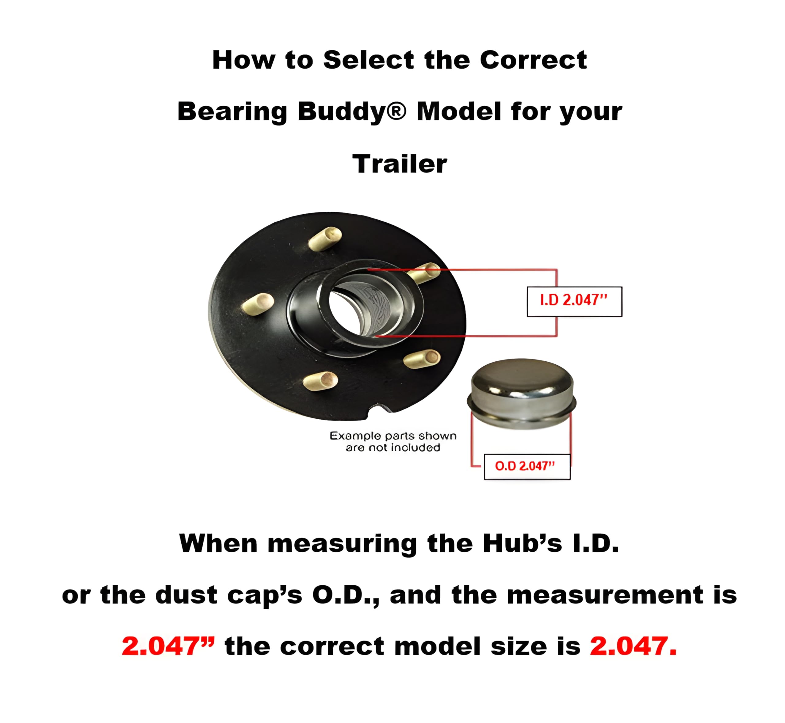 Bearing Buddy close-up of stainless piston demonstrating corrosion resistance