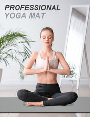 BEAUTYOVO mat in use during yoga pose providing cushioned joint support